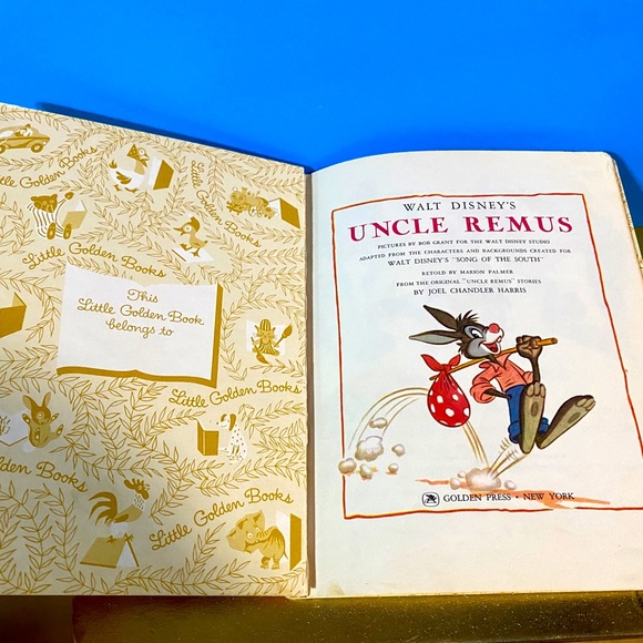 WALT DISNEY PRESENTS UNCLE REMUS A LITTLE GOLDEN BOOK HARDCOVER Copyright 1947 - Picture 4 of 14